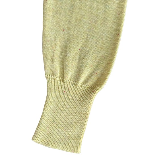 Cabi yellow cardigan sweater size Small Women’s multicolor button down lace - Picture 6 of 7